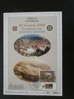 Encart Folder Souvenir Leaf Rotary International Nazareth Israel 2000 - Lettres & Documents
