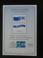 Encart Folder Souvenir Card Rotary International Centenary Autriche Austria 2005 (oblit. 1) - Covers & Documents