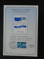 Encart Folder Souvenir Card Rotary International Centenary Autriche Austria 2005 (oblit. 2) - Cartas & Documentos