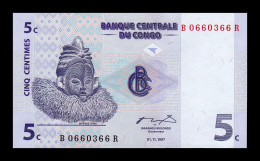 Congo Democratic Republic 5 Centimes 1997 Pick 81 Sc Unc - République Démocratique Du Congo & Zaïre