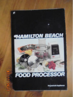 Hamilton Beach Food Processor Household Appliance 1977 - Américaine