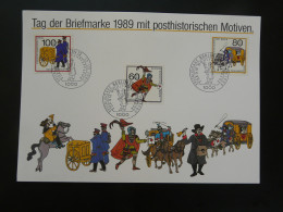 Gedenkblatt Feuillet FDC Sheet Diligence Postal History Tag Der Briefmarke Berlin 1989 - Altri & Non Classificati
