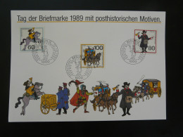 Gedenkblatt Feuillet FDC Sheet Diligence Postal History Tag Der Briefmarke Berlin 1989 - Other & Unclassified