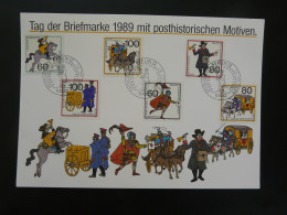 Gedenkblatt Feuillet FDC Sheet Diligence Postal History Tag Der Briefmarke Berlin 1989 - Sonstige & Ohne Zuordnung