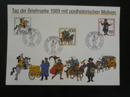 Gedenkblatt Feuillet FDC Sheet Diligence Postal History Tag Der Briefmarke Bonn 1989 - Autres & Non Classés