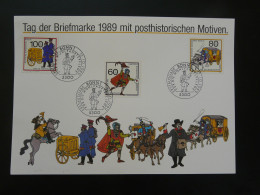 Gedenkblatt Feuillet FDC Sheet Diligence Postal History Tag Der Briefmarke Bonn 1989 - Altri & Non Classificati