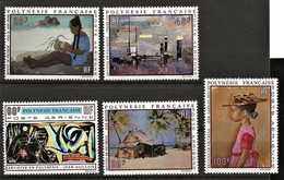 Polynésie 1970 YT PA 40/44 Tableaux Artistes N** MNH - Neufs