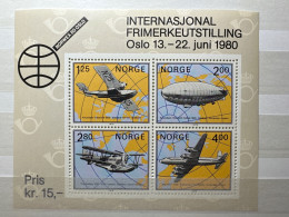 1980 Norge NORVEX 80 Oslo Transport Aviation - Ungebraucht