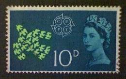 Great Britain, Scott #384, Used (o), 1961, CEPT Conference, 10d, Dark Blue, Yellow Green, And Prussian Blue - Usati