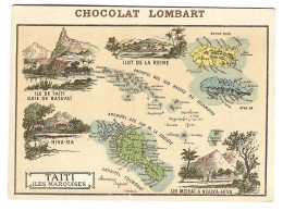 Chromo Image  Chocolat  Lombart -   Taiti - Iles Marquises - Lombart