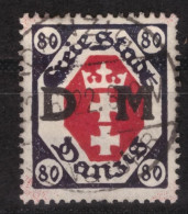 Danzig Dienst - Mi Nr 10 - Used - O - Gestempelt - Obliteré (DZG-0282) - Oficial