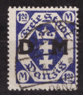 Danzig Dienst - Mi Nr 12 - Used - O - Gestempelt - Obliteré (DZG-0284) - Oficial