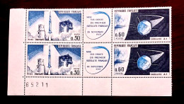 France Neufs N** Bloc De 4 Timbres YT N° 1465A Premier Lancement Satellite A1 - Ganze Bögen