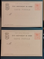 CONGO BELGE/ EP N° 3 / 2 EXEMPLAIRES NEUFS - Stamped Stationery