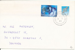 Ireland Cover Sent To Denmark 8-1-2002 Topic Stamps - Storia Postale