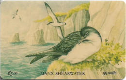 Isle Of Man - Chip - Manx Fauna - Manx Shearwater, 1997, 55U, 6.000ex, Mint - Isola Di Man