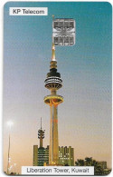 Kuwait - KP Telecom (Chip) - Liberation Tower (No Frame), SC7, 1996, Used - Koweït