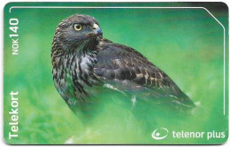 Norway - Telenor - Birds - Honsehauk - N-251 - 08.2002, 20.000ex, Used - Norwegen