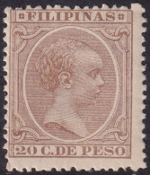 Philippines 1892 Sc 174 Filipinas Ed 103 MLH* Streaky Gum - Filipinas