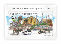 Turkey - 2023 - The 100Th Anniversary Of Ankara's Becoming The Capital - 1.Mini S/Sheet ** MNH - Blocks & Kleinbögen