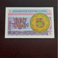 BILLETE DE 5 TYIN DE KAZAJISTAN DEL AÑO 1993.S/C.ORIGINAL%. - Kazakistan