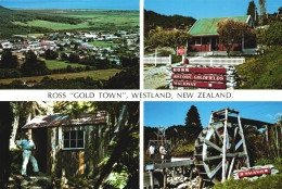 ROSS, WESTLAND, MULTIPLE VIEWS, ARCHITECTURE, HUT, WATERWHEEL, NEW ZEALAND - Nouvelle-Zélande