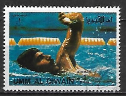 UMM  AL  QIWAIN     -      NATATION     -     Oblitéré - Swimming