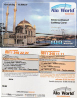 TURKEY - PREPAID - ALO WORLD - ORTAKOY MOSQUE - SAMPLE - Turquie