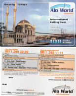 TURKEY - PREPAID - ALO WORLD - ORTAKOY MOSQUE - SAMPLE - Turquia