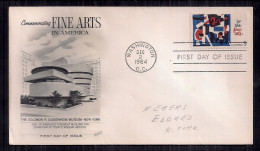U.S. - Enveloppe Premier Jour D'émission - 1964 - Commemorating The Fine Arts In America - 1961-1970