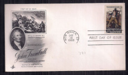 U.S. - Enveloppe Premier Jour D'émission - 1968 - Honoring John Trumbull - 1961-1970