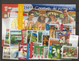 2001 MNH Polynesie Française Year Collection Postfris** - Años Completos