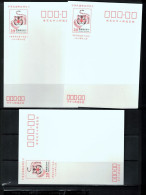 Taiwan 1997 Chinese New Year - Year Of  Tiger Set Of 12  Postal Stationery Postcards - Chinese New Year