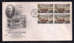 U.S. - Enveloppe Premier Jour D'émission - 1962 - Honoring Winslow Homer - 1961-1970