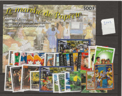 2002 MNH Polynesie Française Year Collection Postfris** - Années Complètes