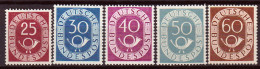 Germania 1951 Unif. 17/20 (*)/MNG F - Unused Stamps