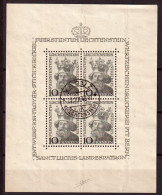 Liechtenstein 1946 Unif.BF6 O/Used VF/F - Blocchi & Fogli