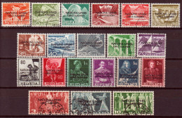 Svizzera 1950 Unif.S296/315 O/used VF/F - Oficial