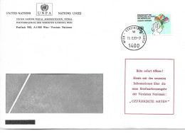 3253e: UNO Wien 1993, Ausgabe "Wissenschaft & Technologie" Auf Bedarfsbrief - Clima & Meteorología
