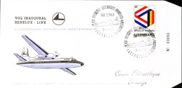 Luxembourg , Luxemburg ,1 - 4 - 1970 ,FDC  Vol Inaugural Luxembourg- Bruxelles - Amsterdam , Timbre Mi 793, GESTEMPELT - Brieven En Documenten