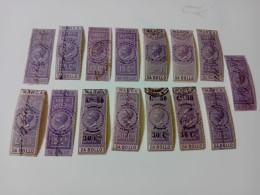 LOTTO 15 MARCHE DA BOLLO VITTORIO EMANUELE SECONO - Revenue Stamps