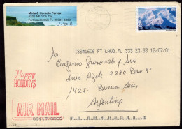 United States - 2001 - Letter - Sent From Florida To Argentina - Caja 1 - Cartas & Documentos