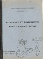 Hierarchie Et Concertation Dans L'administration - 19-20-21 Mars 1980 - Stage De Formation Des Attaches De Prefecture - - Comptabilité/Gestion