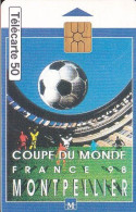 F852  04/1998 - MONTPELLIER " Affiche Coupe Du Monde "  - 50 GEM2 - 1998