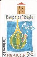 F854  04/1998 - PARIS " Affiche Coupe Du Monde "  - 50 GEM2 - 1998