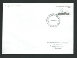 TT 100 - Cachet Base  "Macquarie Island" 6 Décembre 85 - Storia Postale