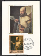 FRANCE FDC Carte Maximum, Peinture, Georges De La Tour, Saint Thomas, 57, VIC SUR SEILLE, 9 Septembre 1993 Yvert 2828 - 1990-1999