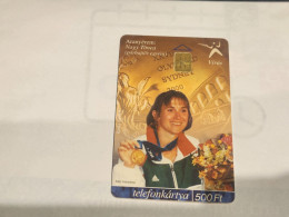 HUNGARY-(HU-P-2000-50)-Nagy Tímea-(103)(500Ft)(203194CB8)(tirage-30.000)-used,card+1card Prepiad Free - Ungarn