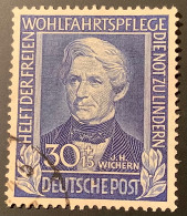 BRD Mi.120 Tadellos/VF 1949 Wohlfahrt, 30 Pf. J.H Wichern Theologe (Bund Theology Christianisme Théologien RFA  Germany - Usati