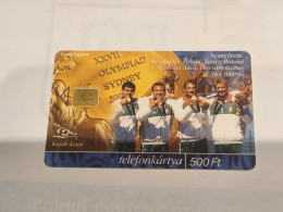 HUNGARY-(HU-P-2000-53)-Férfi Kajak 4-es-(109)(500Ft)(2031C5C82)(tirage-30.000)-used,card+1card Prepiad Free - Hongrie